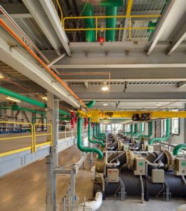 Image of pipes in a factory
